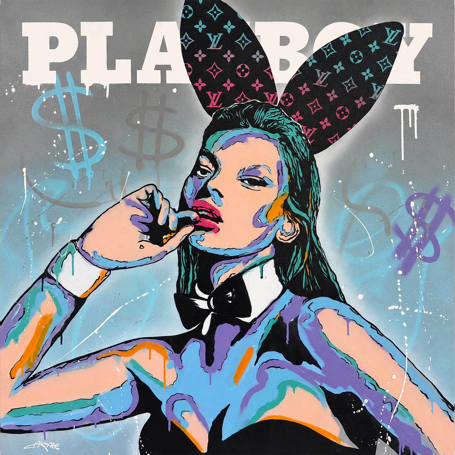LV-Bunny Kate Moss on Playboy cover