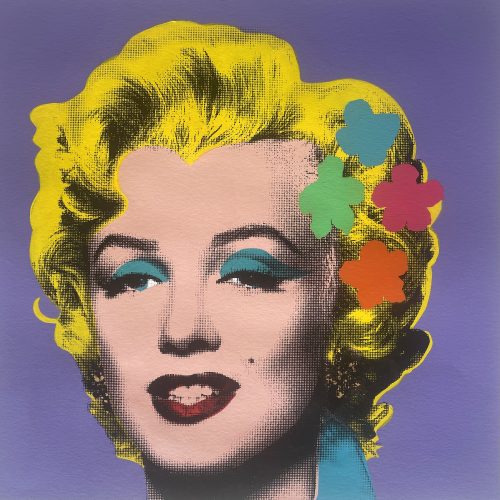 Marilyn Monroe & Warhol flowers