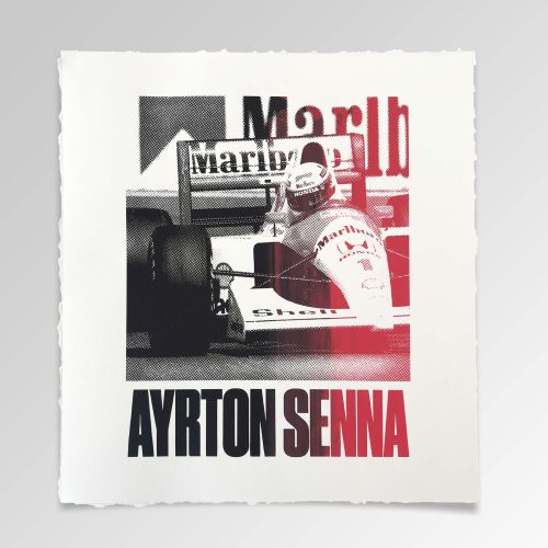 AYRTON SENNA BLACK N RED