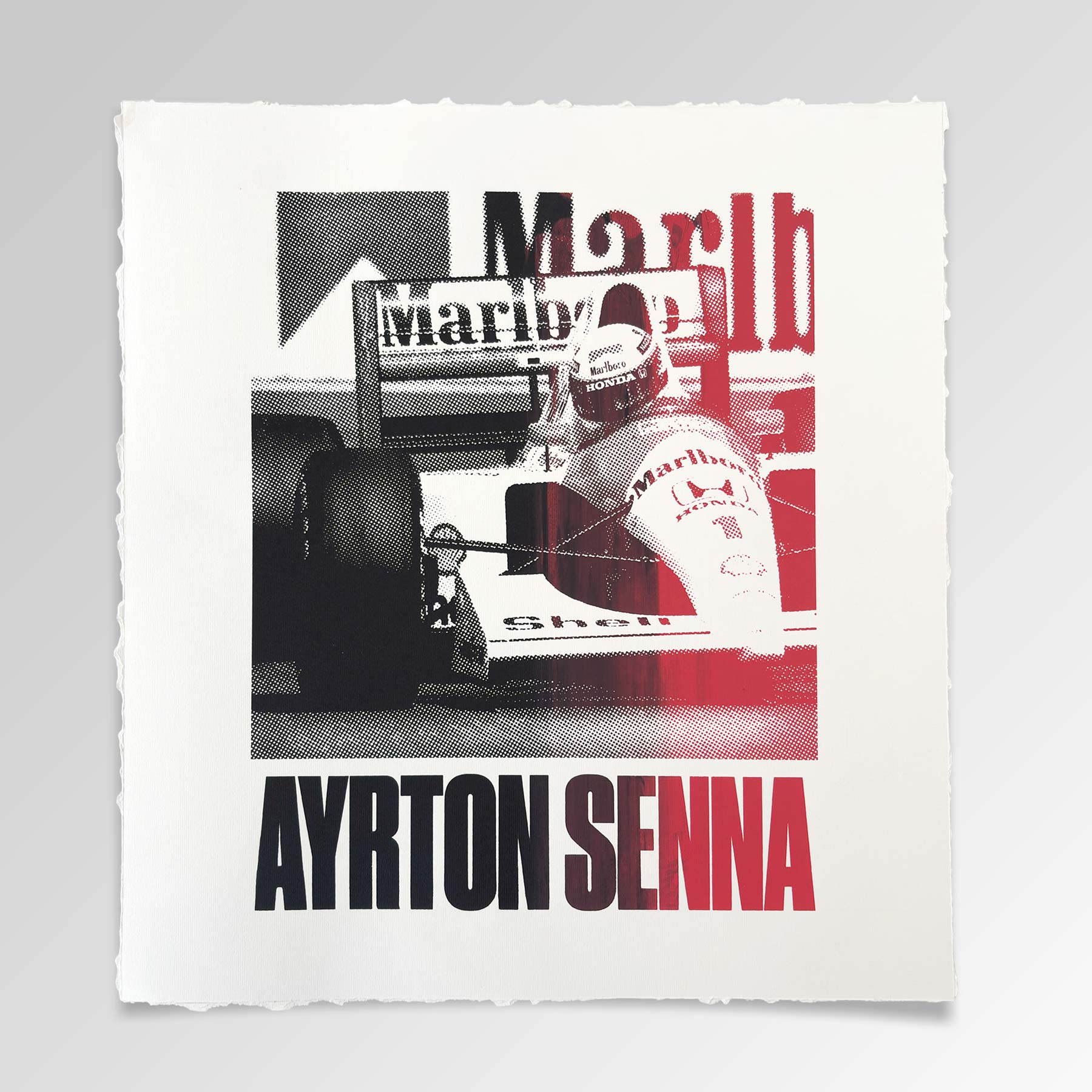 AYRTON SENNA BLACK N RED